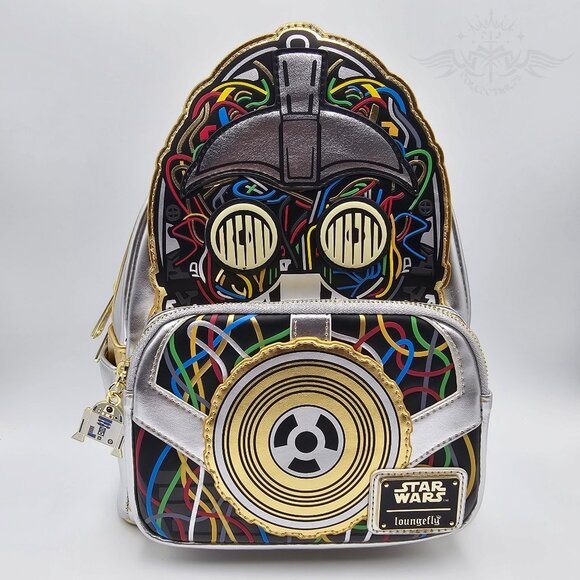 Loungefly Star Wars C-3PO Glow-in-the-Dark Mini Backpack
